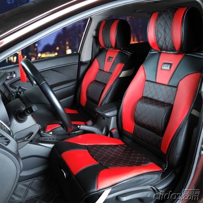 天津厂家批发圣爵品牌SJ1418丹尼皮四季通用汽车座垫